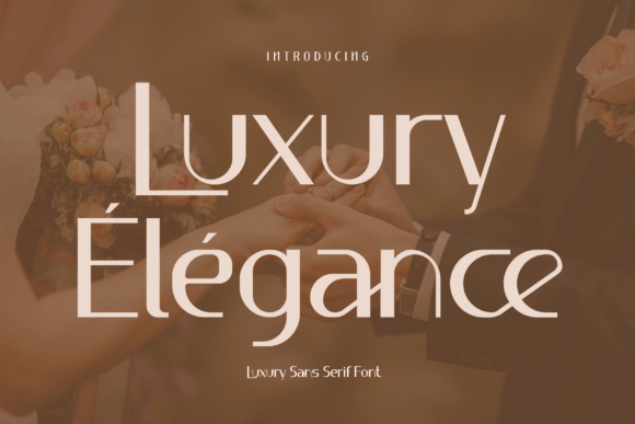 Luxury Élégance: A Sans Serif Font for Branding
